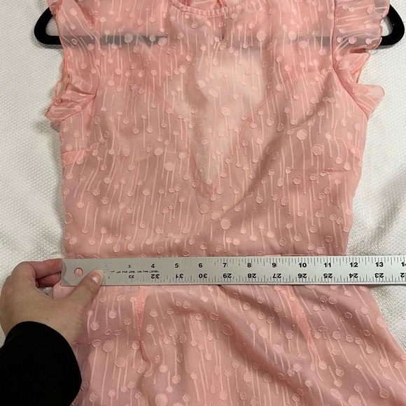 Lucy In The Sky Pink Open Back Flutter Sleeve Mini Dress - Picture 8 of 10